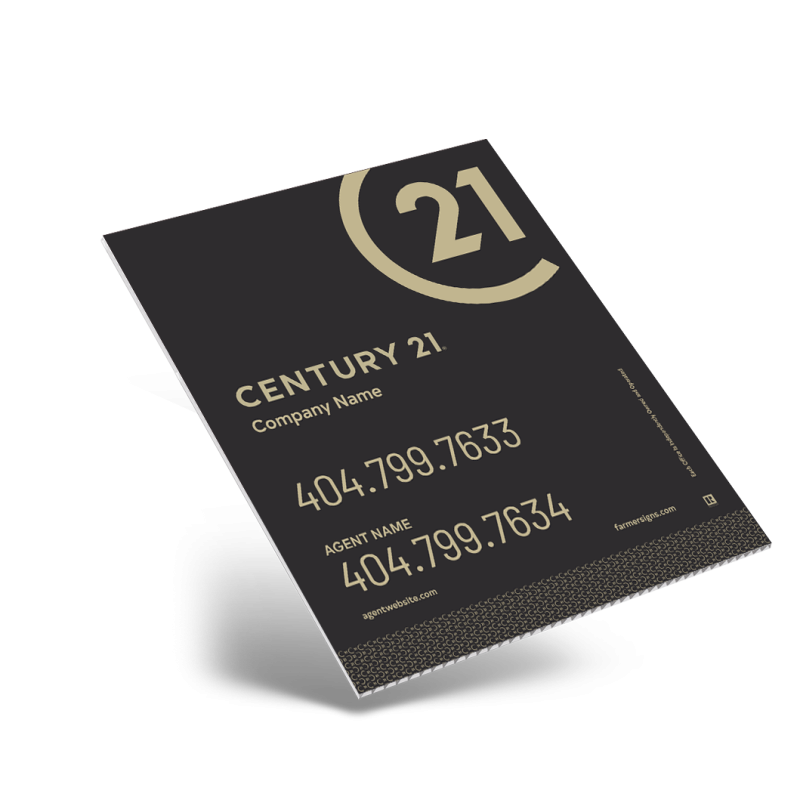 18"x24" Custom Coroplast Panel: Fits Window, Century 21 Real Estate 18"x24" Custom Coroplast Panel: Fits Window, Century 21 Real Estate