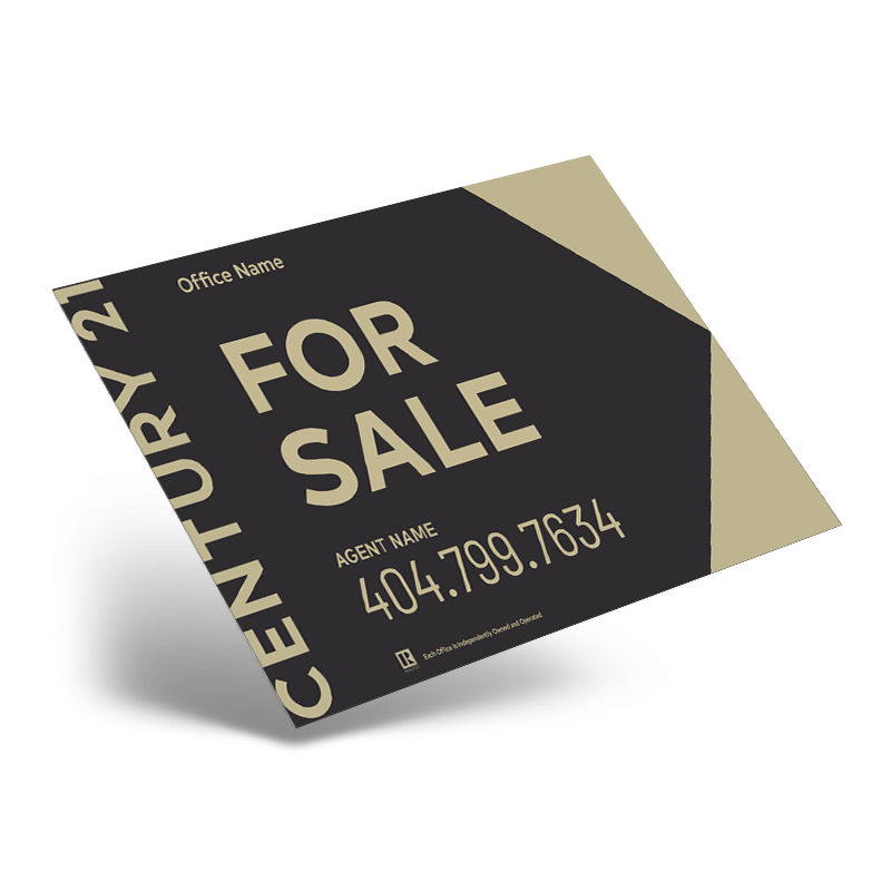 24"x18" Styrene Panel: Fits Metal A-Frame, Sold Individually, Century 21 24"x18" Styrene Panel: Fits Metal A-Frame, Sold Individually, Century 21